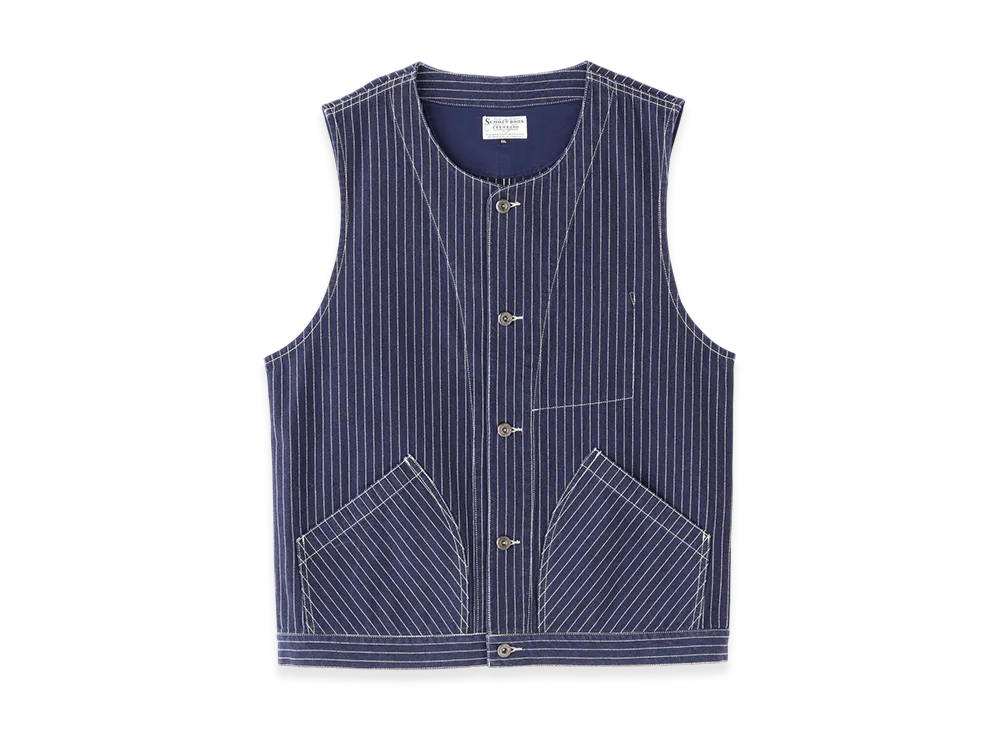 Schott Old Hickory Denim Vest "Navy"