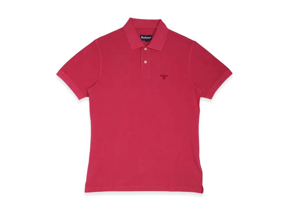 Barbour Washed Sport Polo Shirt "Fuchsia"