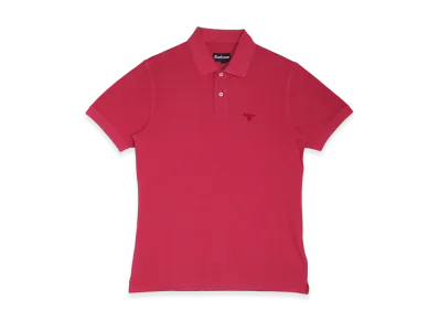 Barbour Washed Sport Polo Shirt "Fuchsia"