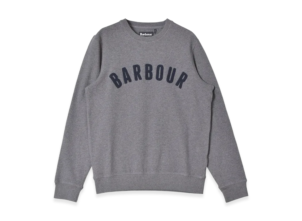 Barbour Prep Logo Crew Sweatshirt "Grey Marl"
