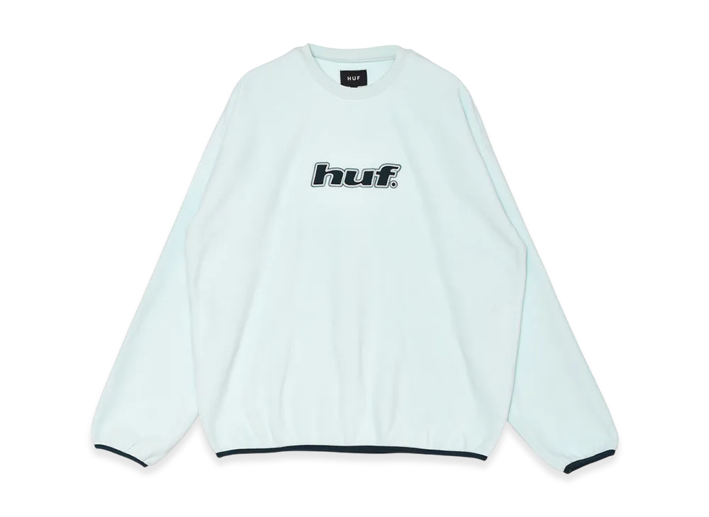 HUF H Dot Polar Fleece Crewneck Sweatshirt "Sky"