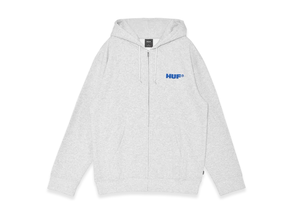 HUF All Caps Full Zip Hoodie "Ash"