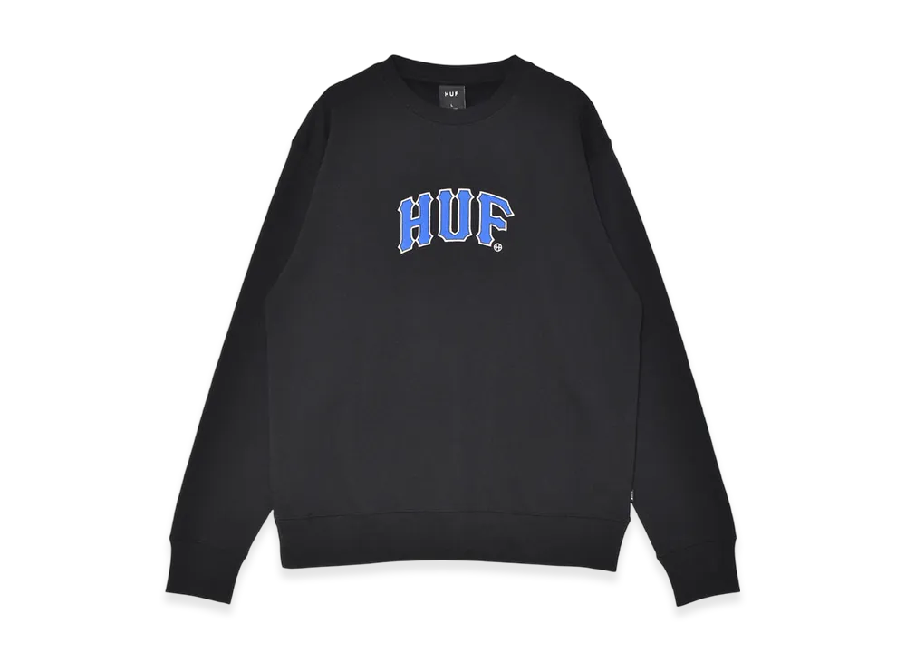 HUF Arch Applique Crewneck Sweat "Black"