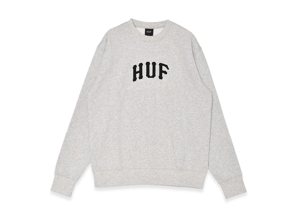 HUF Arch Applique Crewneck Sweat "Ash"