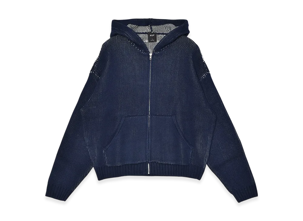HUF Token Zip Hooded Sweater "Navy"