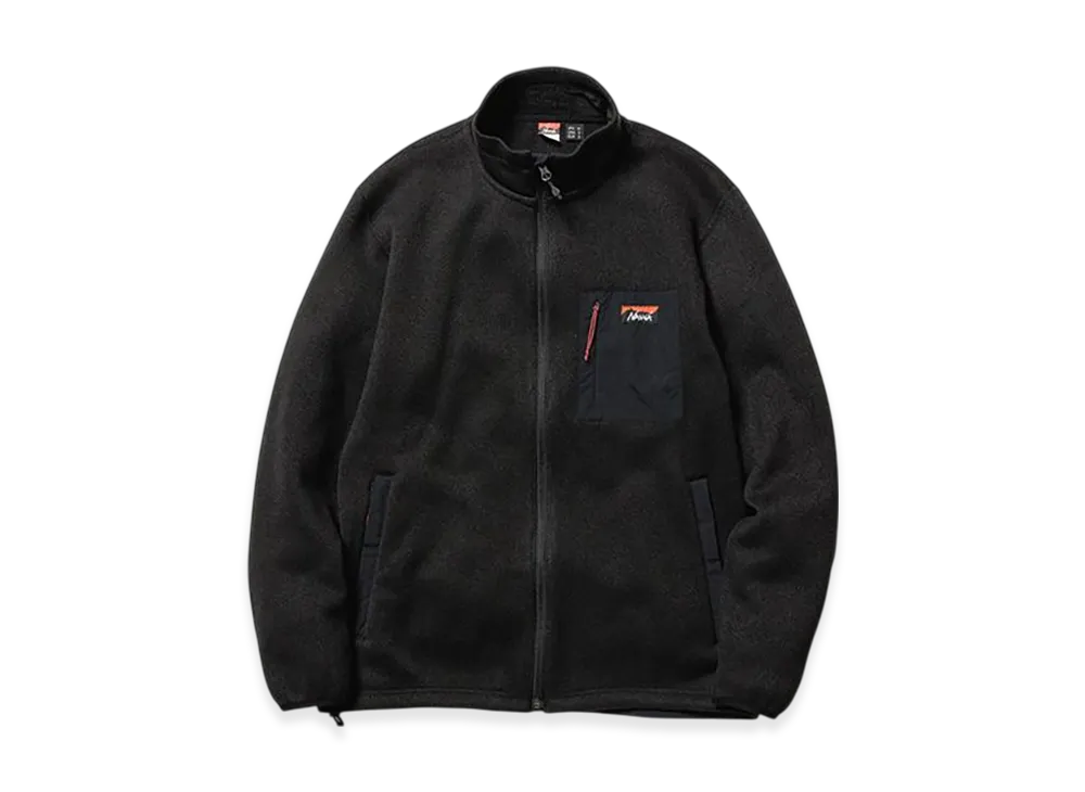 NANGA Polartec Fleece Zip Blouson Jacket "Black"