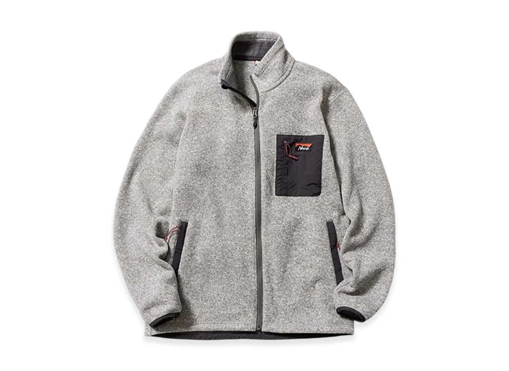 NANGA Polartec Fleece Zip Blouson Jacket "Grey"