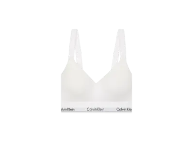 Calvin Klein Icon Cotton Modal Lift Bralette "White"