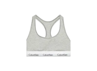 Calvin Klein Icon Cotton Modal Unlined Bralette "Grey Heather"