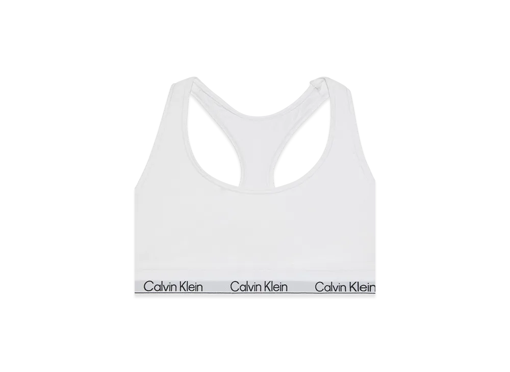 Calvin Klein Icon Cotton Modal Unlined Bralette "White"