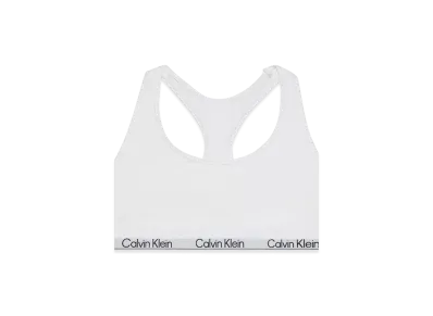Calvin Klein Icon Cotton Modal Unlined Bralette "White"