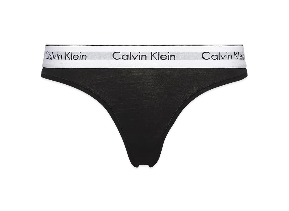 Calvin Klein Icon Cotton Modal Thong "Black"