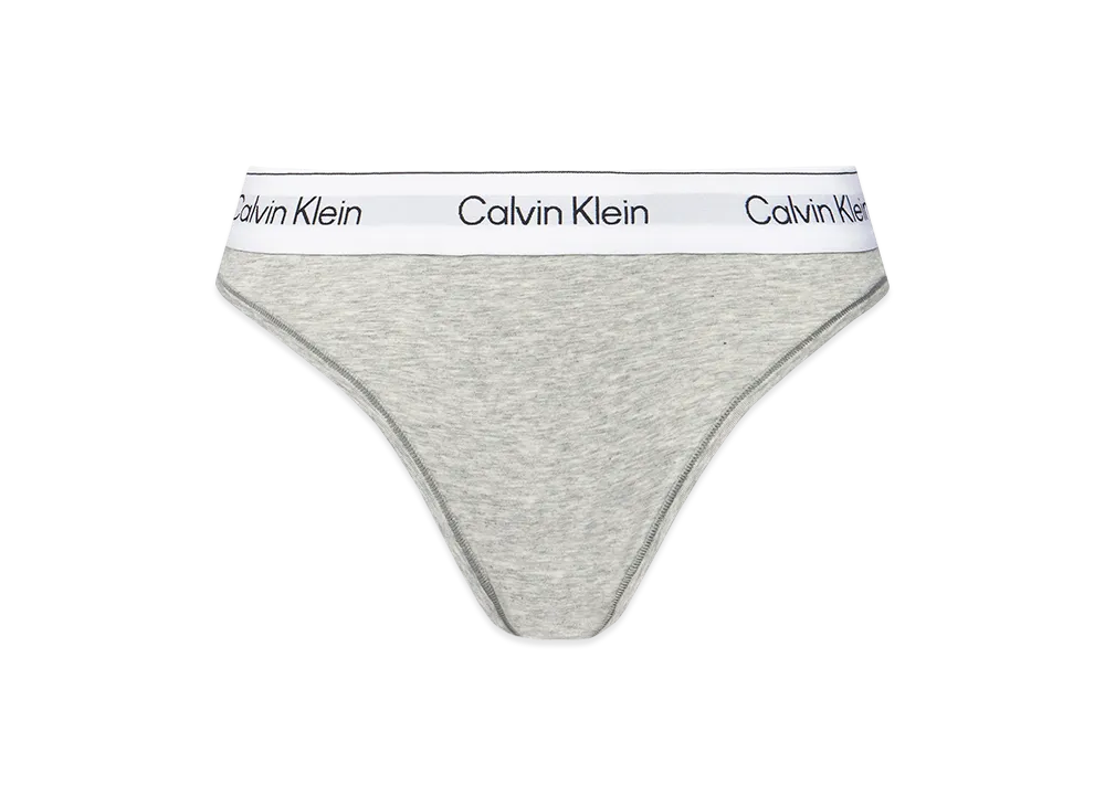Calvin Klein Icon Cotton Modal High Leg Tanga "Grey Heather"
