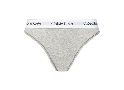 Calvin Klein Icon Cotton Modal High Leg Tanga "Grey Heather"