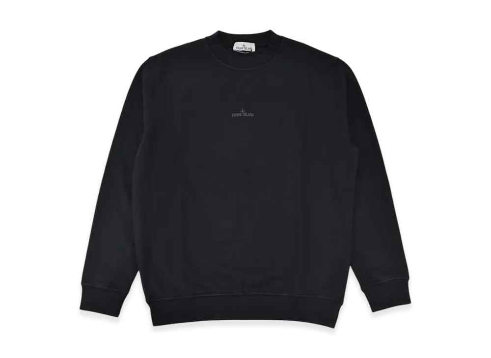 Stone Island Big Compass Logo Print Sweatshirt "Black"