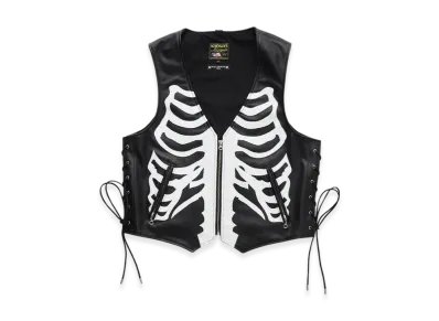 VANSON x Mastermind World Leather Vest Custom "Black"