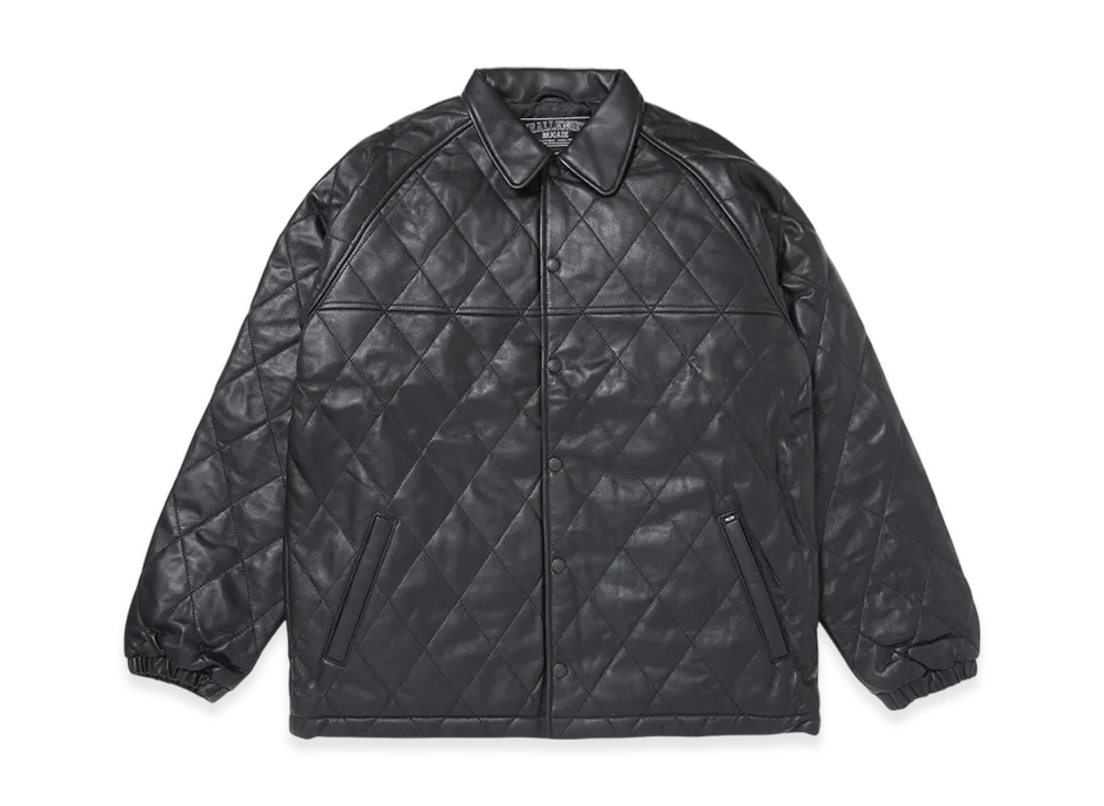 チャレンジャー　キルティング　レザージャケット(GRAY) CHALLENGER Quilting Leather Jacket 