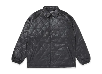 CHALLENGER Quilting Leather Jacket "Black"