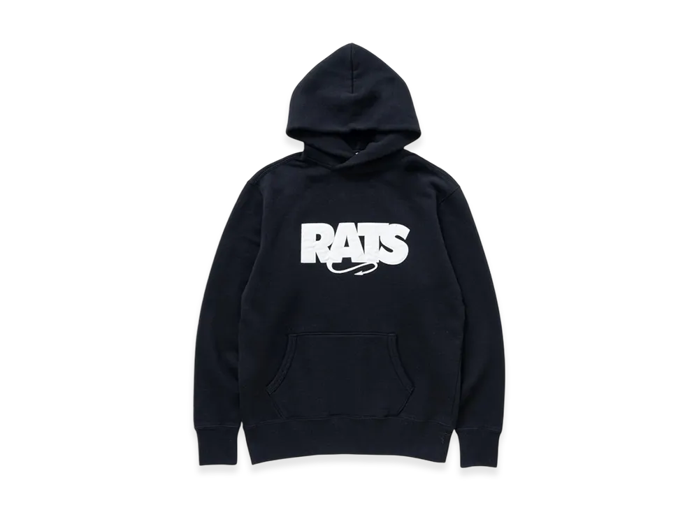 RATS Box Logo Hoodie "Black"