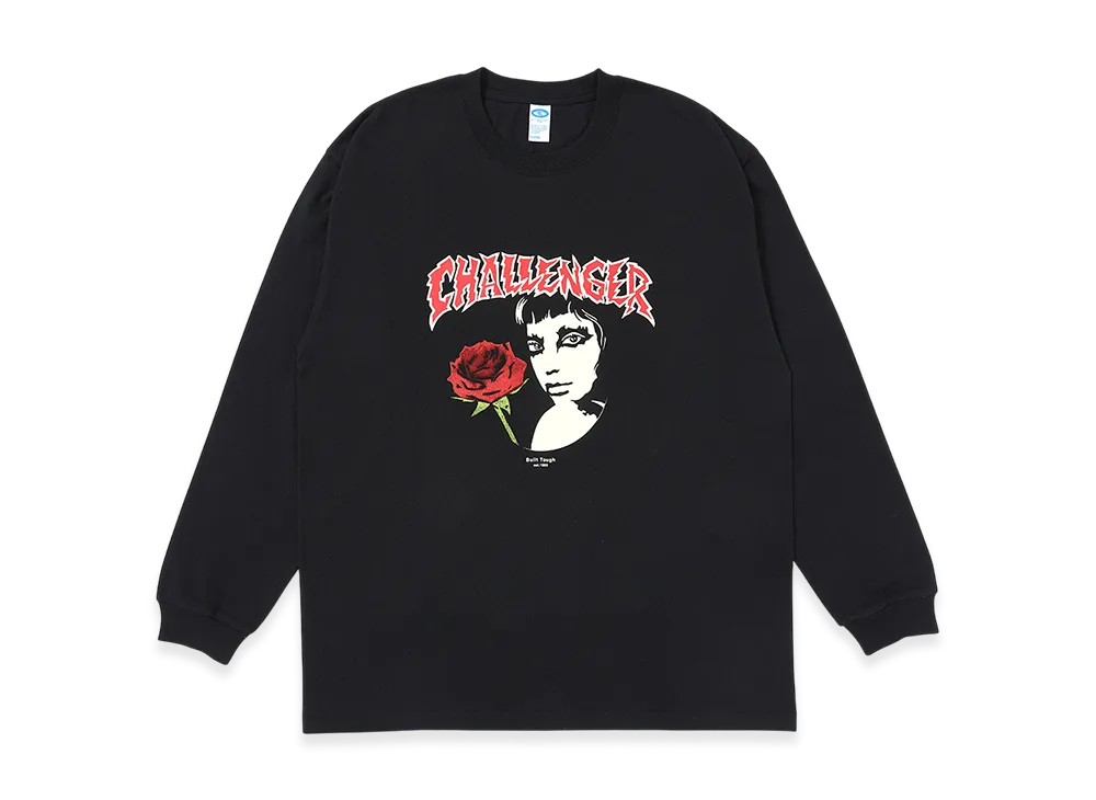 CHALLENGER Long Sleeve Rosegirl Tee "Black"