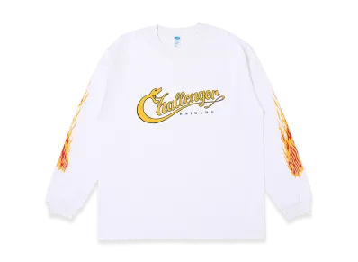 CHALLENGER Long Sleeve Snaking Logo Tee "White"