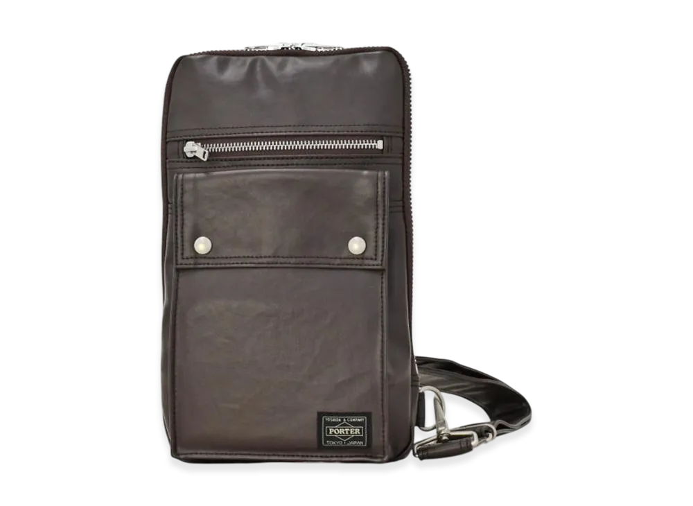 PORTER Freestyle Sling Shoulder Bag "Brown"