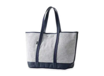 PORTER Boyfriend Tote Chambray Tote Bag L "Navy"