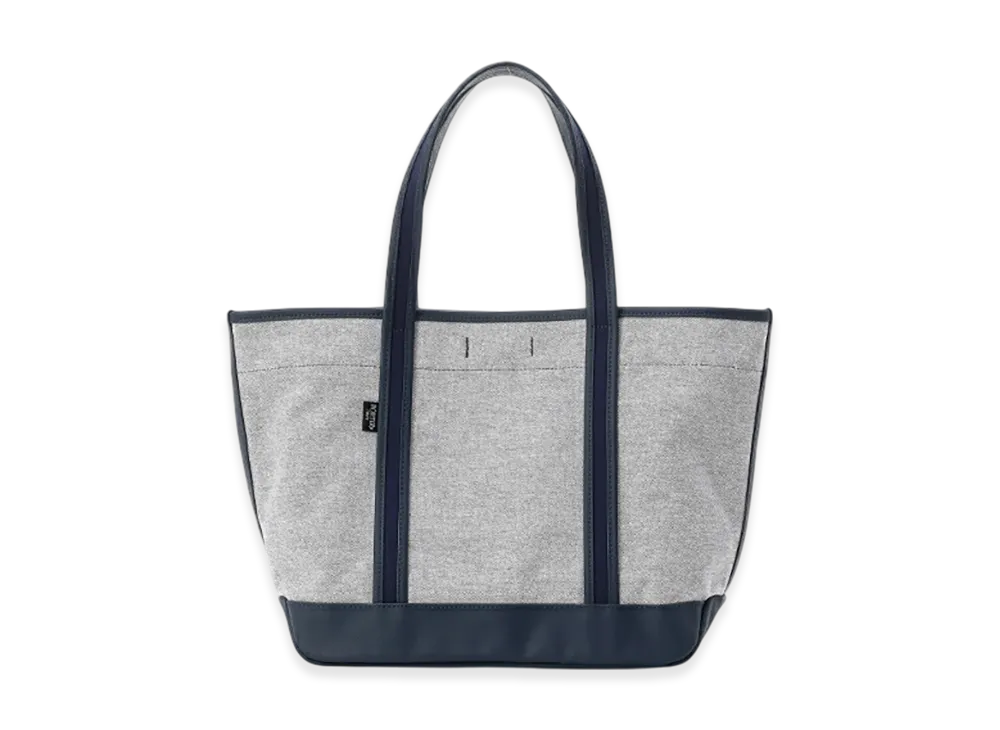PORTER Boyfriend Tote Chambray Tote Bag M "Navy"