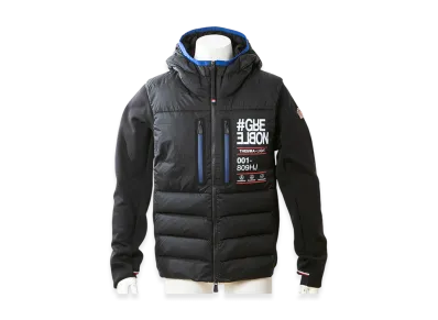 Moncler Grenoble Men's Reverse Logo Sleeve Knit Nylon Combination "Black"