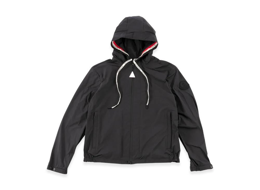 Moncler Men's Microsoft Material Drawstring Logo Lettering Carles "Black"