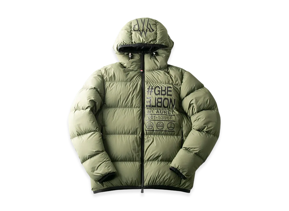 Moncler Men's Adret Hooded Down Jacket "Khaki"