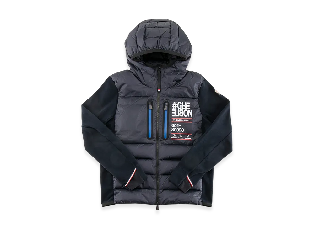 Moncler Down Body Fleece Sleeves Grenoble "Navy"