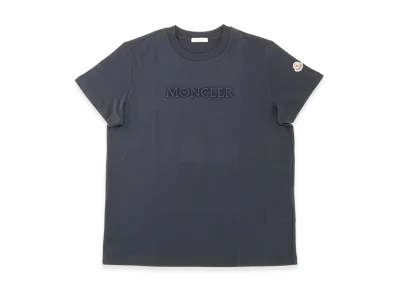 Moncler Women's Logo Embroidered T-Shirt "Navy"