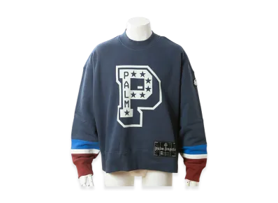 Moncler x Palm Angels Men's Logo Sweatshirt "Navy"