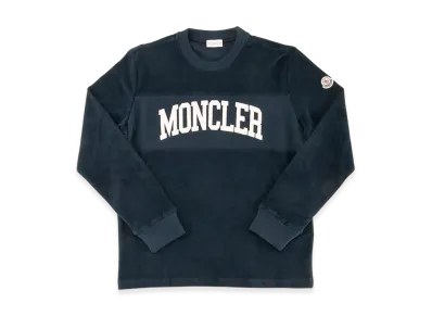 Moncler Men's Terry Cloth Cotton Embroidered Logo sweat shirt "Navy"