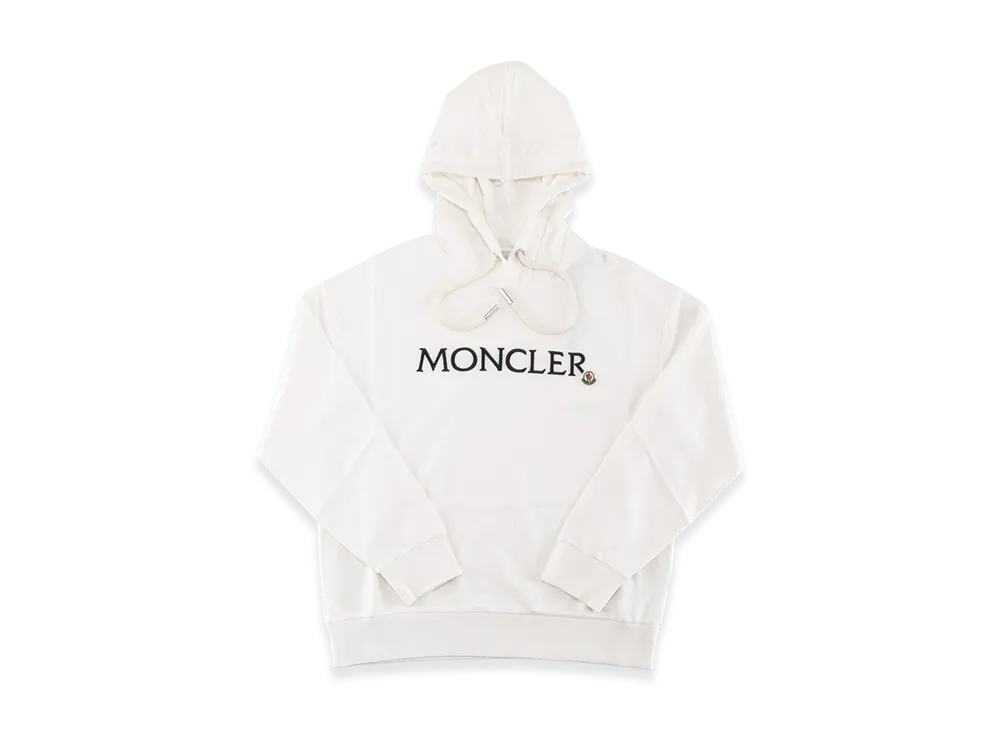 Moncler Women's Logo Hoodie "White"