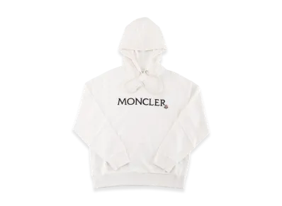Moncler Women's Logo Hoodie "White"