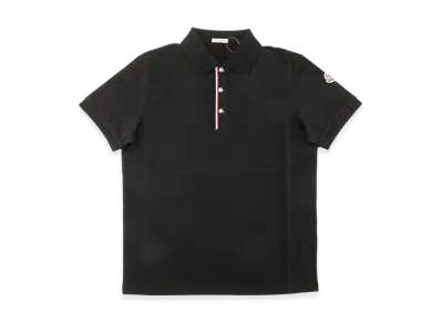 Moncler Men's Patch Polo Shirt "Black"