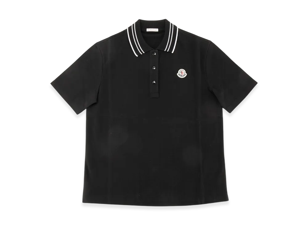 Moncler Women's Patch Polo Shirt "Black"