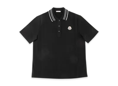 Moncler Women's Patch Polo Shirt "Black"
