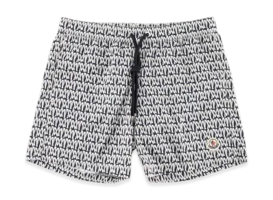 Moncler Men's All-Logo Swim Short Pants "Navy"