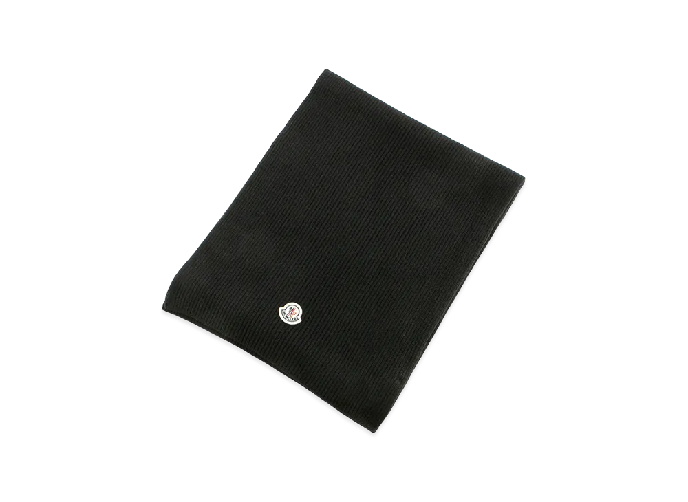 Moncler Women's Sciarpa Tricot Muffler "Black"