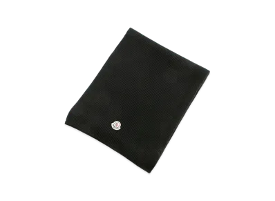 Moncler Women's Sciarpa Tricot Muffler "Black"