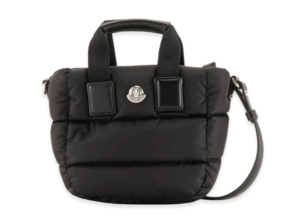 Moncler Micro Caradoc Nylon Down Mini Tote Bag "Black"