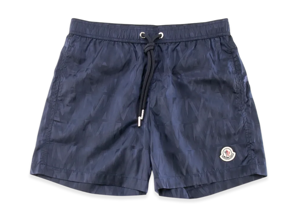 Moncler Men's Logo Swim Short Pants "Navy"