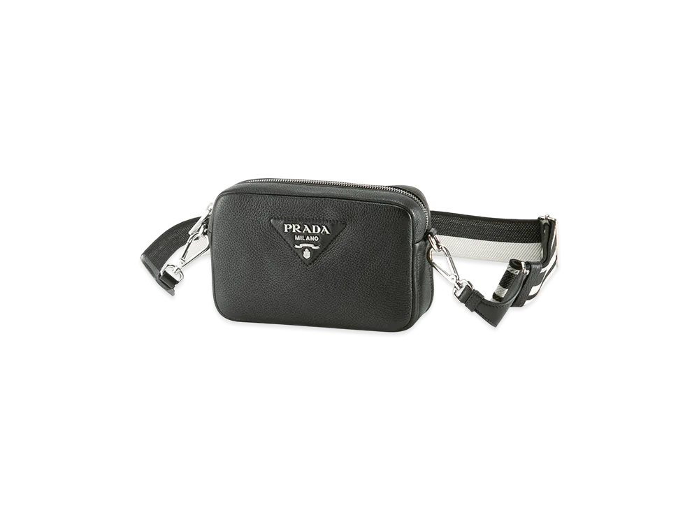 PRADA Vittelo Daino Soft Shoulder "Black"