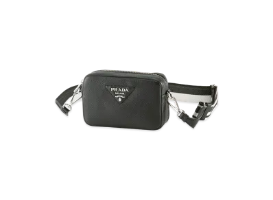 PRADA Vittelo Daino Soft Shoulder "Black"