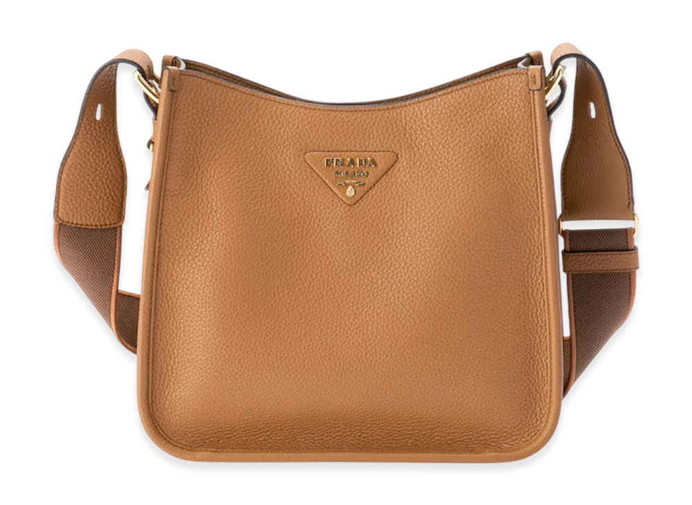 PRADA Vittelo Daino Soft Shoulder "Brown"