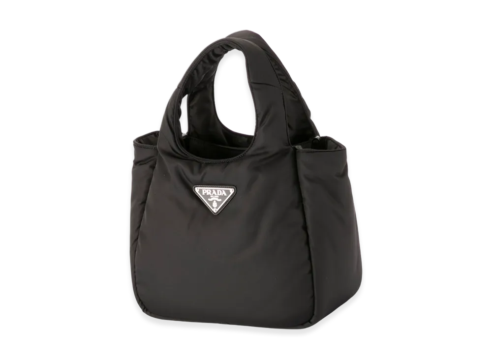 PRADA Tessuto Soft Padded Sm Tote "Black"