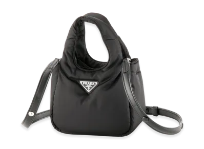 PRADA Tessuto Soft Padded Mini Tote "Black"